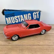 VTG AMF Wen-Mac HTF Orange Motorized 1966 Ford Mustang GT 16" w Original Box