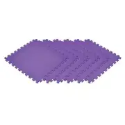 Norsk Interlocking Tiles 24" x 24" Foam Solid Color Purple(192 sq. ft. - 48-Pcs)