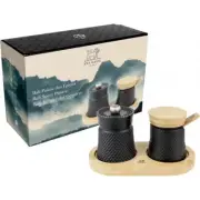 Peugeot Bali Spice Palace Salt & Pepper Mill Black Cast Iron Gift Set 39967