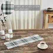 New Farmhouse Christmas GREEN PLAID TABLE RUNNER Doily Topper 24"