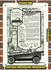Metal Sign - 1917 Pullman & Roadster- 10x14 inches
