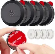 [4 Pack] IPX8 Waterproof AirTag Holder,Case with 3M Adhesive Sticker Compatible with Apple Airtag Air Tags Stick Cover for Luggage Bike Laptop Remote Drone Camera Hidden