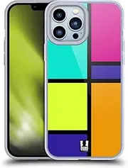 Head Case Designs Retro Hued Tiles Gel Case [Military Grade Protection] Compatible with Apple iPhone 13 Pro Max