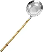 Vaguelly Fine Mesh Skimmer Spoon Stainless Steel Colander with Handle for Kitchen Cooking Food Strainer Ladle Ergonomic Design Comfortable Grip for Home Restaurant Use