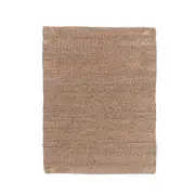 Knightsbridge Luscious Textured Cotton Soft Bath Rug Natural