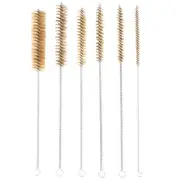 6 Pcs Brass Tube Cleaning Brush Wire Brush Set Cleaning Polishing Tool Bras G5J8