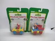 Vintage Tyco Sesame Street Diecast Vehicles Elmo And Ernie