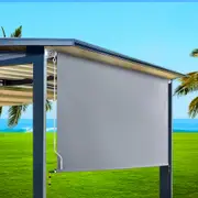 InstaHut Outdoor Blind Window Privacy Screen Roll Down Awning Canopy 3.0X2.5M
