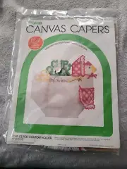 Vintage Needlepoint Canvas "Clip Cluck Coupon Holder" (Never Opened or Used)