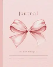 Journal: Bow Notebook Pink | 110 Pages, 8'' X 10''