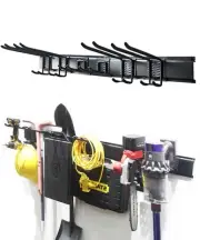 Garage Storage Organization, Black Garden Tool Rack Organizer, Heavy-Duty Met...