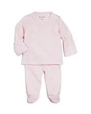 Kissy Kissy Girls' Pointelle Take Me Home Top & Footie Pants Set - Baby