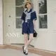 ANNE｜牛仔套裝 牛仔連體褲 附披肩【AO10179】連體短褲 披肩 牛仔褲 短袖套裝 牛仔短褲 連身褲