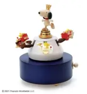 SANRIO Wooden Music Box Peanuts SNOOPY Amusement Park- Over the Rainbow japan R