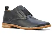 HUSH PUPPIES Women's Annerly Clever Flats Shoes Soft Leather Business Heels - Black - US 6