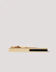 Hawes & Curtis Gold Tie Clip | Black Onyx Detail Size: One Size