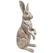 LVD Polyresin Sculpture Hare Figure Ornament Home/Office Decor GLD 36cm Tall