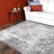 1 x Brand Ventures Salsa Carine Ivory & Grey Transitional Rug
