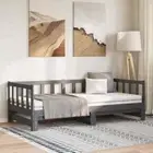 vidaXL Pull-out Day Bed without Mattress Grey 2x(90x190) cm OLL