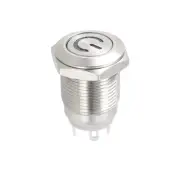 Push Button Switch 1NO Momentary Round Button 12mm / White LED