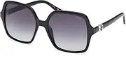 [GUESS] GU00190 01B Shiny Black 57/17/140 Women's Sunglasses, 01b Shiny Black, 57/17/140