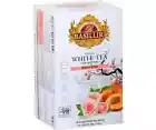 Basilur White Tea PEACH ROSE - 20 Enveloped Tea Bags 30g / 1.05oz