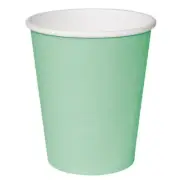 FIESTA(PACK OF 50)TAKEAWAY COFFEE CUPS SINGLE WALL TURQUOISE 225ML X50 GP400