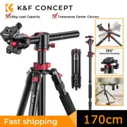 K&F Concept 67in Camera Tripod Horizontal Aluminum Monopod with Ball Head Travel