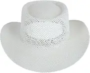 [CTM] Men's Twisted Straw Gambler Hat