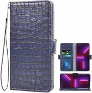 MojieRy Phone Cover Wallet Folio Case for Samsung Galaxy A70, Premium PU Leather Slim Fit Cover for Galaxy A70, 1 Photo Frame Slot, 2 Card Slots, Skin Friendly, Blue
