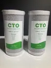2 SimPure 5 Micron 10 x 4.5-in CTO Carbon Water Filter Whole House CTO-F10B-5