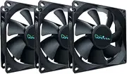 APEVIA AF38S-BK 80mm 4pin Silent Black Case Fan (3-pk)