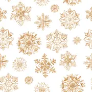 [Namly Design] Gold Snowflakes Contact Paper