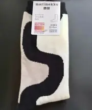 UNIQLO x Marimekko HEATTECH Socks longer length unisex new Japan 464708 Gray