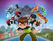 Ben 10 cartoon poster , LAMINATED