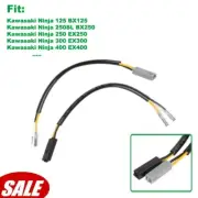 For Kawasaki Ninja 300 400 650 1000 2 Wire Turn Signal Lights Connector Cables