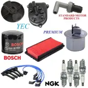 Tune Up Kit Filters Pcv Cap Rotors Wires Plugs for Honda Accord 2.2L 1992-1993 (for: Honda)