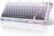 GravaStar for Dad Mercury K1 75% Wireless Mechanical Gaming Keyboard, Aluminum Alloy Exoskeleton Design, Gasket Custom Keyboard Hot-Swap Socket, Linear Switches, RGB Backlit