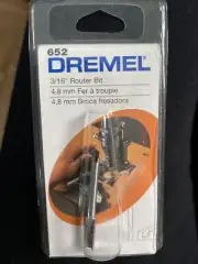 Dremel 652 Straight Router Bit - 3/16 Inch