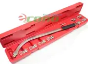17" Damper Pulley Puller Tensioner Wrench Set w/8pc 12pt Interchangeable Head