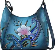 Anna By Anuschka Handpainted Large Multi Pocket Hobo