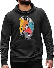 [Generic] 60s Fashion Style Women Gift Ideas for Retro Lovers and Vintage Enthusiasts Black and Muticolor Unisex Hoodie