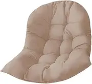 STARTIST Hanging Egg Chair Cushion Pad, Soft, Comfortable, Washable Hanging Basket Chair Cushion Thicken for Indoor Porch Patio, Khaki