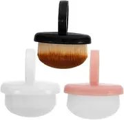 WOFASHPURET 3Pcs Soft Bristle Nail Remover Brush Gentle Cleaning Brush for Fingernails Essential Duster for Nail Techs Handle Design for Easy Maneuvering Versatile Nail Care