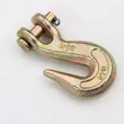 Clevis Grab Hook with Safety Latch,Zinc-Plated Clevis Slip Hook Latch Grade 70