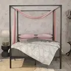 Zinus Patricia Queen Canopy Bed Frame High Four Poster Platform