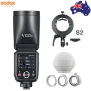 Godox V100S TTL HSS Flash Speedlite For Sony + S2 Bracket + ML-CD15 Diffuser Kit