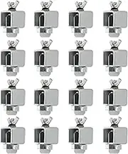 Butt Welding Clamps 16 Pieces Small Welding Clamps, Carbon Steel Panel Clamps for Auto Body, Mini Sheet Metal Clamp, Edge to Edge Welding, Easy To Use (1 x 2.3 Inch, Silver)