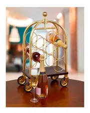 Godinger Luggage Cart Winerack NoSize NoColor