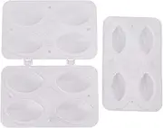 Meatball, Durable DIY Manual Meatloaf Maker Press Tool, Kibbeh Maker with Meat Pressing Plate, Kitchen Cooking Tools for Making Fried Kibbeh Cake Dessert (4 Compartments)